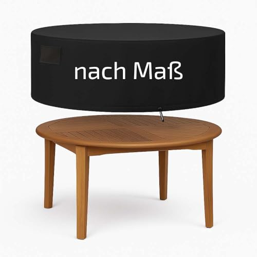 Granori Abdeckung nach Maß | Abdeckhaube / Abdeckplane / Schutzhülle Maßanfertigung | Unicovr – Made in EU | Wasserdicht, mit optionalem Zubehör (runde Form)