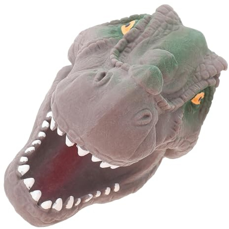 HEALSOPTHY Dino-Kopf Fingerpuppen Spielzeug Aus Kunststoff Für Junge Mädchen Fingerpuppen Dinosaurier Fingerpuppe Kinderspielzeug Lehrmodell