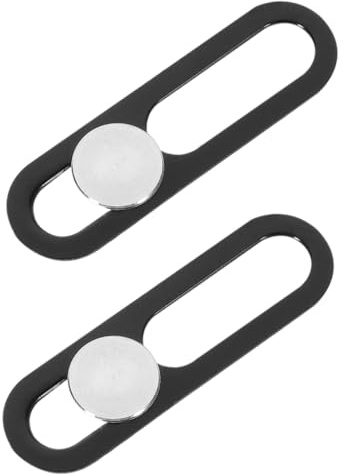 LIGIGWASH Cache Caméra Téléphone 2 Pièces en Alliage D'aluminium Noir | Protection de Confidentialité, Installation Facile, Format Compact, Compatible Webcam et Usage Quotidien