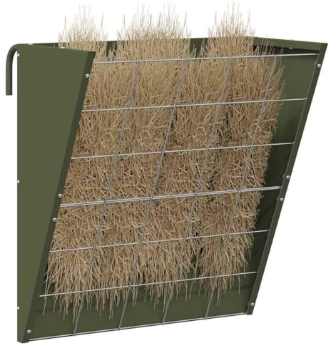 vidaXL Hängande Höutfodrare Olivgrön 61 x 33 x 66 cm 5 kg