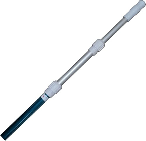Naturii Asta Telescopica Piscina in Alluminio 1,5–4,5 m (3 Pezzi) Manico Estensibile per Retino Spazzola Aspirafango Leggera e Resistente