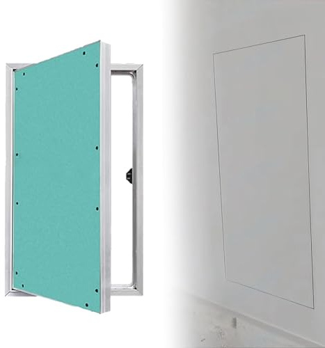 Überstreichbare Zugangsplatte für Trockenbau- und Gipskartonplatten, 35,6 x 99 cm, Aluminium-Inspektionsluke für Wassertank und Sanitär, einfache Installation für schnelle Wartung und Reparaturen