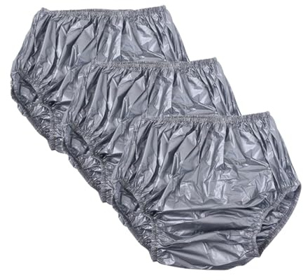 Vattentät blöjöverdrag for vuxna Tvättbar PE Återanvändbar inkontinens(Gray,Small)
