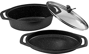 Pradel Excellence - 52804M - Cocotte Ovale 3 Pièces Façon Pierre, tous Feux dont Induction