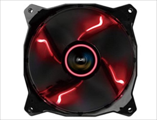 Lepa LPBOL12R-R Quiet PWM Gehäuselüfter, PC-Gehäuse, 120 mm, LED, Rot