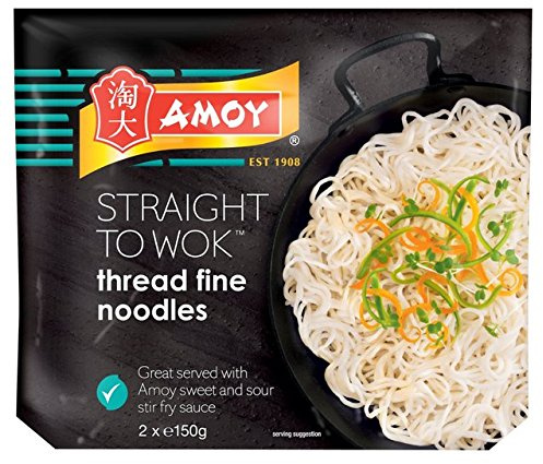 Amoy Straight to Wok Thread Noodles 2 x 150g