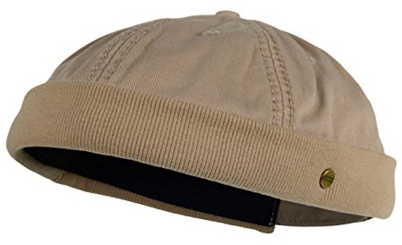 Balke Herren Dockerscap Cap ohne Schirm Mütze Kopfbedeckung, Farbe:beige