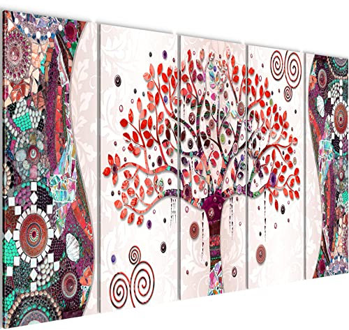 Runa Art Quadro Gustav Klimt Albero Della Vita Stampa D'Arte Tela Non Tessuta Decorazione Murale Soggiorno Camera Da Letto 004656c