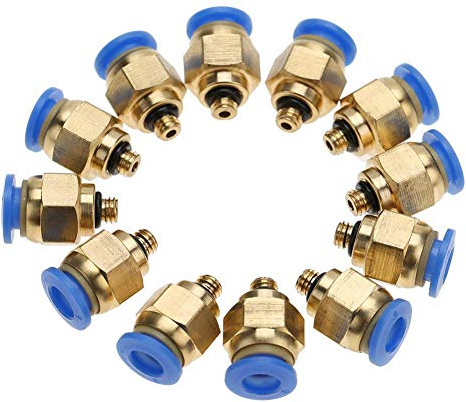 Luftrör Pneumatiska Connector Beslag Snabb Hane Tråd Rak Push In-(Pc4-M5 20St)