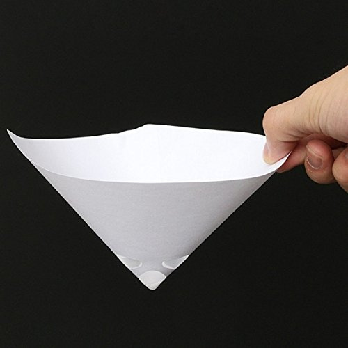JenNiFer 50pcs 190 Mesh Paper Paint Strainer Nylon Full Flow Conical Cone Filter Funnel