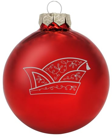 Deitert Weihnachtsbaumkugel (glänzend) mit Narrenkappe rot