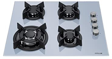 Millar GH6041XEA 60cm Built-in 4 Burner Grey Gas on Glass Hob/Cooker/Cooktop with FFD…