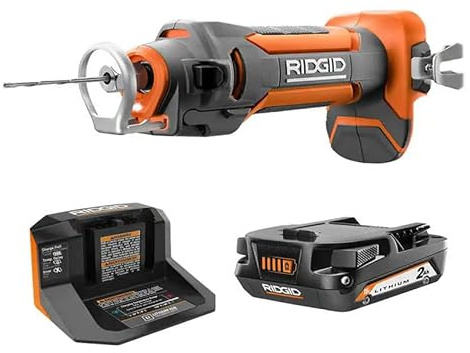 Ridgid 18 Volt Trockenbau-Werkzeugsatz mit 2,0 Ah Akku und Ladegerät