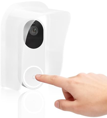 Natudeco Türklingel Wasserdicht Shell Access Controller Regenschutz Transparenter Kreditkartenmaschinenschutz Heimwerkerzubehör für Türspion und Fingerabdruckgerät Ring Doorbell Halterung