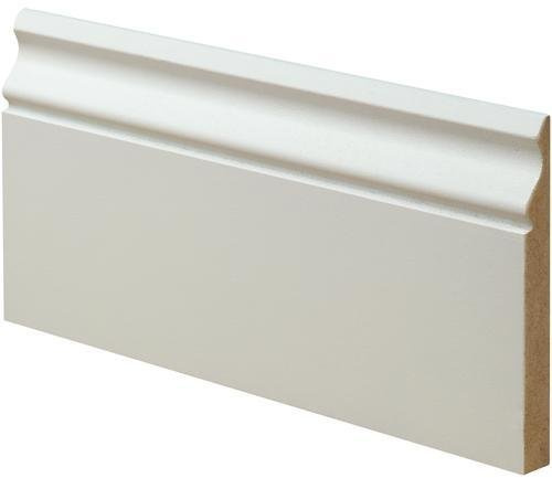 Ogee MDF White Primed Skirting Boards in Various Pack Sizes (145mm x 2.2m) (2)