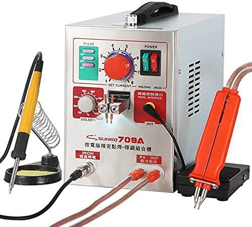 GEJLELDS 709A Battery Spot Welder Battery Welding Soldering Machine for 18650 Lithium-ion Battery Pack Welding 0.3mm Nickel Strip,220V