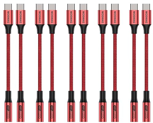 MOSWAG USB Type C to 3.5mm Headphone Jack Adapter, USB C to Aux Dongle Cable for iPhone 16 Pro Max/16 Pro/16 Plus/16/15 Pro/15, Samsung Galaxy S25 S24 S23 S22 S21 S20, Huawei, Pixel, iPad and more.