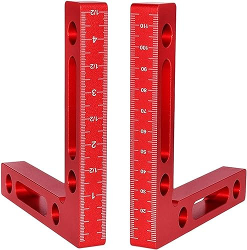 Clamps,Bar Clamps,Horizontal Clamp,Bench Clamps, Clamps Aluminium Alloy 90 Degree Positioning Squares Right Angle Clamps Woodworking Carpenter Tool Corner Clamping Square