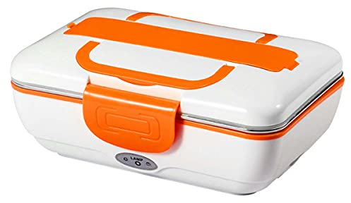 Scaldavivande elettrico per pranzo al sacco, 2 in 1 portatile per auto, camion e casa, scaldavivande per alimenti Bento per la scuola, scaldavivande con contenitore in acciaio inossidabile 304, rosa