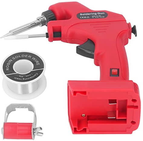 Topyond Akku-Lötpistole,ABS,30 W,30 S,Schnelles Vorheizen,M18,18 V,Batteriebetriebenes Lötkolben-Set Mit 50 G 1 Mm Lötzinn