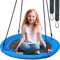 TURFEE Kid Nest Swing Seat 40 Saucer Tree Swing Set for Children Indoor Outdoor,700Lb Weight Capacity, 900D Oxford Waterproof,Hanging Straps Swings for Kids& Adults Playground,Backyard(Blue)