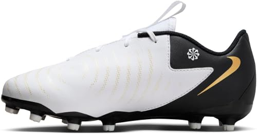 Nike Phantom Gx II Academy, Scarpe da Calcio, White Black Mtlc Gold Coin, 38 EU