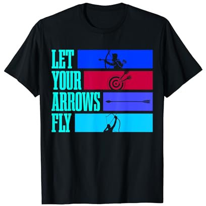 Bogensport, Bogenschütze, Bogenschießen, Pfeil und Bogen T-Shirt