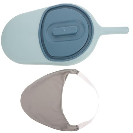 GARVALON Padella Sanitaria Design Compatto e Forma Rotonda in Plastica Leggera e Durevole Colore Casuale per Anziani e Donne Incinte, per Uso in Auto e Campeggio