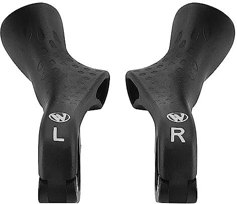 Generic Fahrrad Lenkerhörnchen Lenkergriffe für MTB Straße Langlauf Fahrrad, Schwarz, 21.8-22.2mm Lenker, Nylon, für Mountainbike