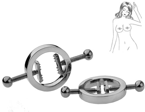 2Pcs falso pezón Piercing anillos de acero inoxidable pezón escudo