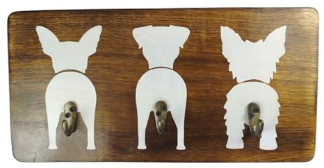 FTWDesign Hundehintern Kleiderhaken - Lustiger Wandhaken für Hundeleinen