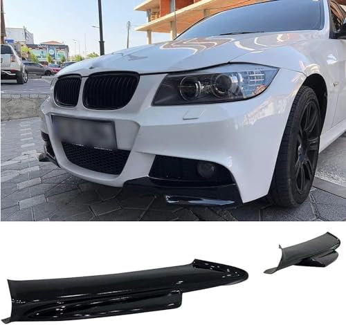 JNLIFT Auto Frontlippe Frontspoiler für BMW E90 2004-2008,Frontstoßstange Splitter Diffusor,Body Frontdiffusor Luftleitblech Flügel Exterieur Zubehör