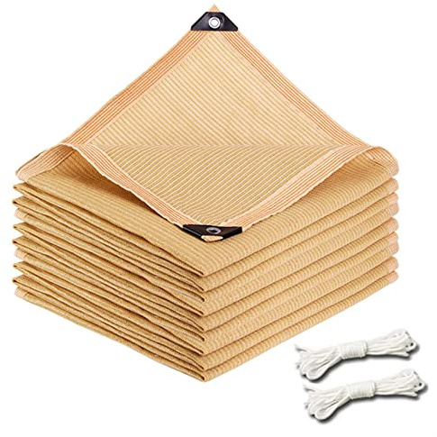 Toldo impermeable rectangular con 95 % de protección UV para jardín, balcón, patio, pabellón al aire libre, invernadero (2 m x 5 m), protección solar duradera