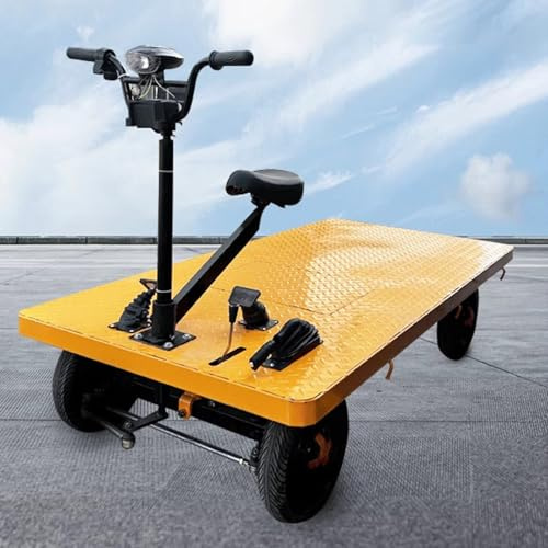 Tragbarer elektrischer Flachbett-LKW, faltbarer Handwagen zum einfachen Laden und Aufbewahren, ideal für Garage und Lager, robuster Plattformwagen