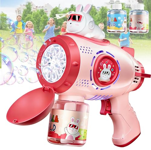 NXPZ Bubbelpistol, Automatisk Såpbubblemaskin för Barn, 10000+ Bubblor per Minut, Uppladdningsbar Bubbelpistol Leksak, Lämplig för Bröllop, Födelsedag, Fest, Påsk