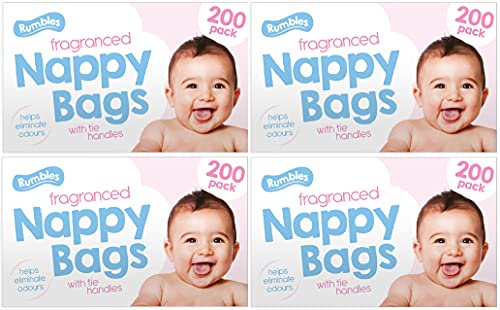 Nappy bags Jumbo-Box – 4 x 200 Stück (800 insgesamt).