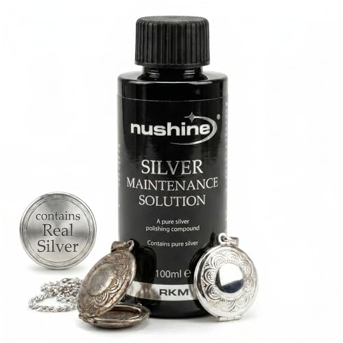 Nushine Silver Maintenance Solution 100 ml – Contains Pure Silver (idéal pour Worn Silver) par Nushine, 100 ml (1er Pack)