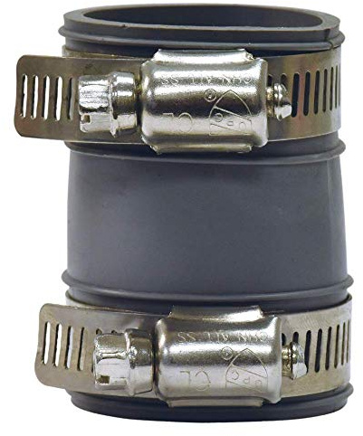 Eastman 86014 Tubular Drain Connector, 1-1/2 inch x 1-1/4 inch, Black