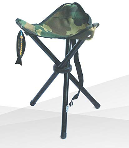 Vikbar pall med 3 ben, för fiske, camping, trädgård, jakt, strand