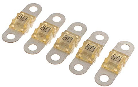 perfk 5X Flachstecksicherung Für ANS-Sicherungshalter, Elektrofahrzeuge, Autogeräte, wie beschrieben 80A