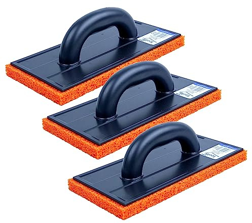 3 x Orange Rubber 18mm Sponge Float 280 x 140mm Rough, Coarse (3620)