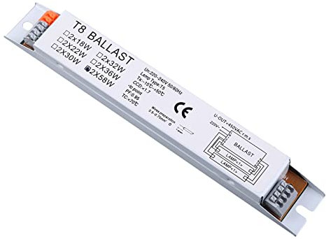 BIlinli T8 220-240V AC 2x58W Wide Voltage Electronic Ballast Fluorescent Lamp Ballasts