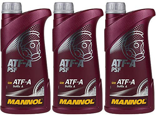 QR-Parts Set 85447228 MN8203-1 3x1 Liter Original MANNOL Hydrauliköl ATF-A PSF Hydraulic Fluid Oil
