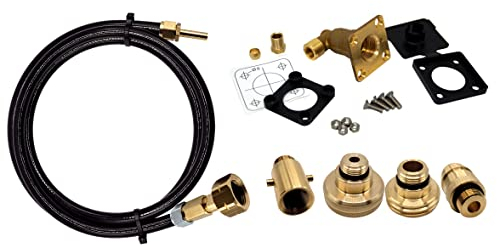 Gomet DN Autogas Parts LPG GPL European Gas Bottle Refill Set with All LPG Adapters Kit ACME DISH EURONOZZLE BAYONET & Non Return Valve Filling Point