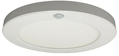 UKEW 18W PIR Ceiling Panel Light - LED Round Flush Recessed Surface Mounted Motion Sensor CCT and Time Adjustable - Kitchen Indoor Lighting Fixtures