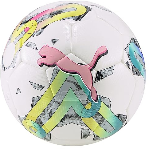 Puma Puma Orbita 5 Hyb - Pelotas de Entrenamiento Unisex, Color Blanco y Multicolor, 4 UK