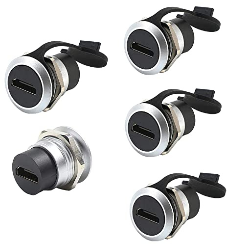 PENGLIN 5 STÜCK HDMI-Kabel Einbaubuchse, | Weiblich auf Weiblich 4K-Adapter, HDMI-Durchgangsdose 4K 30hz 3D and HDR