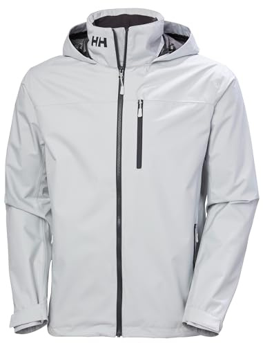 Helly Hansen Men's Crew Hooded Jacket 2.0, Grey Fog, M