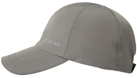 TOP-EX Unisex Waterproof Baseball Cap for Running Golf - Sun Rain All Weather Protection UV Reflective Breathable Outdoor Hat Grey M/L