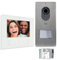 CAME Kit videocitofonico monofamiliare include videocitofono bianco FUTURA X1 vivavoce display LCD 7˝ tasti soft touch, targa esterna LCV/01, pulsante singolo con targhetta porta-nome e alimentatore